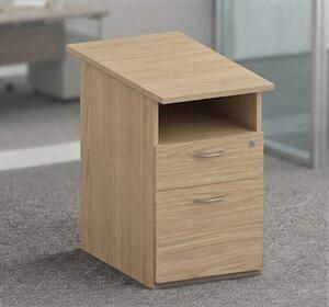 Cassettiera alta 1 cassetto/1 file EASYSPACE rovere chiaro