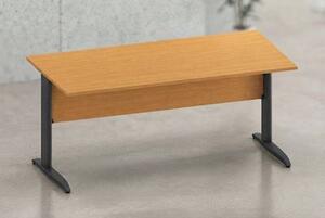 Scrivania gamba ad "L" EASYSPACE cm 120x80x72 antracite/noce