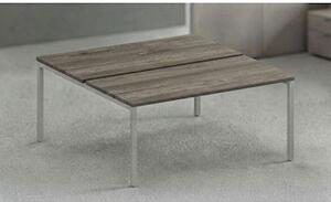 Postazione bench 2 posti EASYSPACE cm 180x164x72,5 rovere canadese