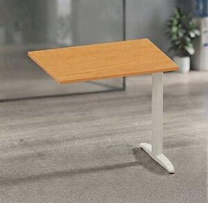 Allungo gamba ad "L" EASYSPACE cm 80x60x72 bianco/noce