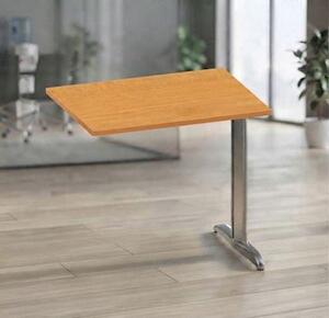 Allungo gamba ad "L" EASYSPACE cm 80x60x72 cromato/noce