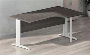 Workstation destra EASYSPACE cm 160x60/80/100x72 bianco/frassino tosca