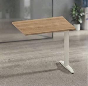 Allungo gamba ad "L" EASYSPACE cm 80x60x72 bianco/rovere canadese