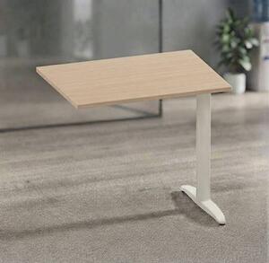Allungo gamba ad "L" EASYSPACE cm 80x60x72 bianco/rovere chiaro