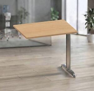 Allungo gamba ad "L" EASYSPACE cm 80x60x72 cromato/faggio