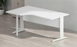 Workstation sinistra EASYSPACE cm 160x60/80/100x72 bianco/bianco