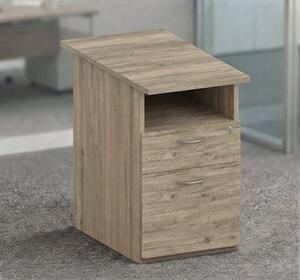 Cassettiera alta 1 cassetto/1 file EASYSPACE rovere canadese