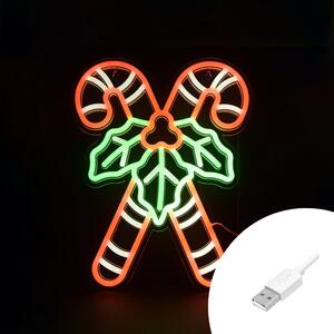 Bastoncini di zucchero luminosi da 30x40cm Led Neon Flex USB da interno Wisdom da rivedere