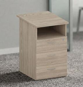 Cassettiera 3 cassetti EASYSPACE cm 43x60x72 rovere canadese
