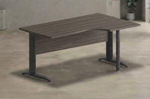 Workstation destra EASYSPACE cm 160x60/80/100x72 antracite/frassino to
