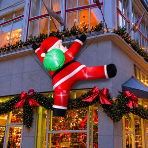 Babbo Natale gonfiabile 3 metri impermeabile IP44 da esterno Wisdom