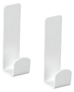 Set di ganci senza foratura bianchi in acciaio inox 2 pz Lizan – Wenko