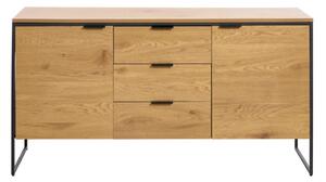 Cassettiera di colore naturale con effetto rovere 155x81x45 cm Cesura – Unique Furniture
