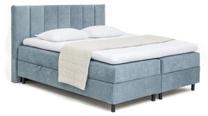 Letto boxspring blu con contenitore 160x200 cm Elva Bold Line – Bonami Selection