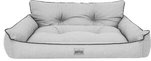 Cuccia per cani, lettino per animali domestici, cuscino imbottito per cani, letto, divano, materasso per cani, cuccia, divano per cani, materasso - Joker, imbottito - 64 x 49 cm [Dimensione: L] - Grigio, ecologico