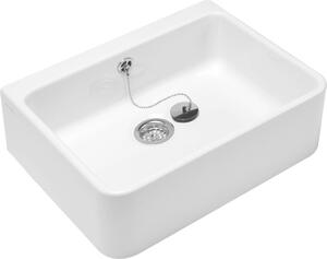 Lavello V&B O.novo 595x200x500mm con troppopieno, bianco