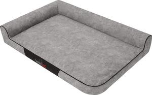 Cuccia per cani Bjird – Cesto per cani per cani di piccola, media e grande taglia – Cuscino per cani – Divano per cani "Max" – 80 x 53 x 18 cm [Dimensione: L] – Colore: Grigio