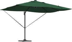 Ombrellone Verde 352 x 251 x 265 cm Poliestere e Alluminio