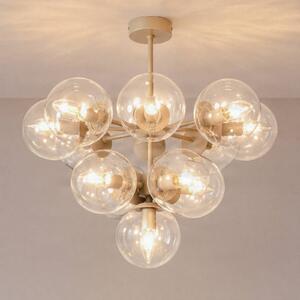 Plafoniera soffitto Zumba Domiluce, dimmerabile, Crema / Ambra, Soggiorno / Sala da pranzo, Metallo, Moderno, Plafoniera