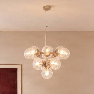 Lampada a sospensione Zumba Domiluce, dimmerabile, Crema / Ambra, Soggiorno / Sala da pranzo, Metallo, Moderno, Lampada a sospensione