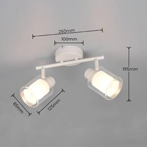 Reality Leuchten Plafoniera soffitto Neralo, dimmerabile, Alluminio / Grigio / Zincato, Soggiorno / Sala da pranzo, Metallo, Plafoniera