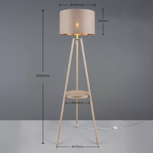 Reality Leuchten Lampada da terra Colette, Crema / Ambra, Soggiorno / Sala da pranzo, Metallo, Moderno, Lampada da terra