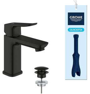 Rubinetto per lavabo, GROHE DICE, misura S, set di scarico Clic-Clac, nero opaco