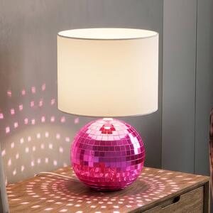 Reality Leuchten Lampada da tavolo Glitza, Violetto / Fucsia / Rosa, Soggiorno / Sala da pranzo, Plastica, Moderno, Lampada da tavolo