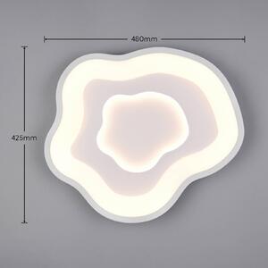 Reality Leuchten Plafoniera soffitto Nube, dimmerabile, Bianco / Opale, Soggiorno / Sala da pranzo, Metallo, Moderno, Plafoniera