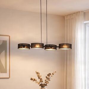 Lampada a sospensione Drumz 4 EMIBIG LIGHTING, dimmerabile, Nero, Soggiorno / Sala da pranzo, Metallo, Moderno, Lampada a sospensione