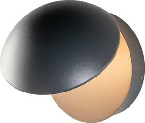ACA Lighting Lampada da parete per esterni a LED SMD 13W 480LM 100d 230V AC 3.000K grigio scuro CRI80 IP54 30.000hrs LG1671G