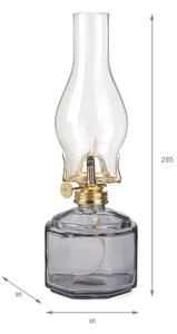 Brilagi - Lampada a petrolio MERLIN fumé/grigio