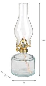 Brilagi - Lampada a petrolio MERLIN trasparente