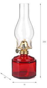 Brilagi - Lampada a petrolio MERLIN rossa