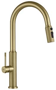 Rubinetto Da Cucina Rea Master Oro Spazzolato