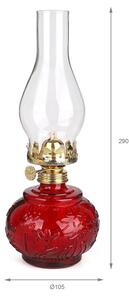 Brilagi - Lampada a petrolio MERLIN rossa