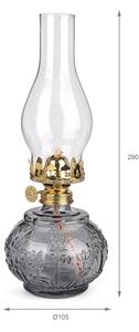 Brilagi - Lampada a petrolio MERLIN, colore fumo/grigio