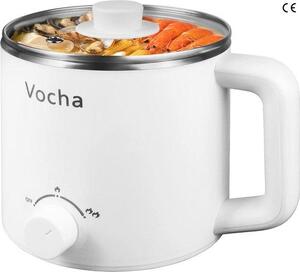 Pentola elettrica da 1,6 litri - Design in acciaio inossidabile - Perfetta per preparare porridge, pasta e zuppe
