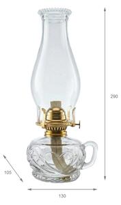 Brilagi - Lampada a petrolio MERLIN trasparente