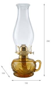 Brilagi - Lampada a petrolio MERLIN arancione