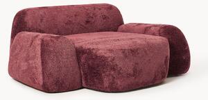 Poltrona lounge XL in teddy bouclé Wolke