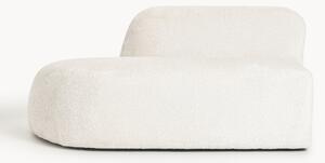 Chaise longue in teddy bouclé Wolke
