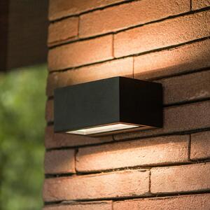 LUTEC Applique da esterni GEMINI, Nero, Alluminio, Moderno, Applique da esterni