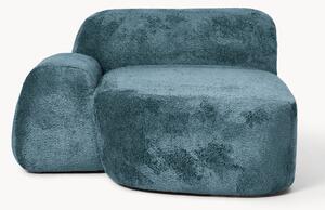 Modulo angolare chaise longue in teddy bouclé Wolke
