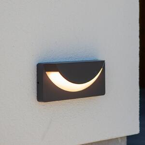 LUTEC Applique da esterni LUPS, Alluminio / Grigio / Zincato, Alluminio, Moderno, Applique da esterni