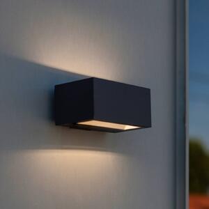LUTEC Applique da esterni GEMINI, Alluminio / Grigio / Zincato, Alluminio, Moderno, Applique da esterni