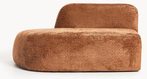 Chaise longue in teddy bouclé Wolke