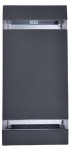 LUTEC Applique da esterni FOCUS SQUARE, Alluminio / Grigio / Zincato, Alluminio, Moderno, Applique da esterni