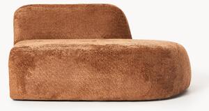Chaise longue in teddy bouclé Wolke