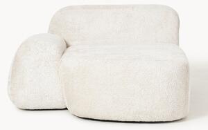 Modulo angolare chaise longue in teddy bouclé Wolke